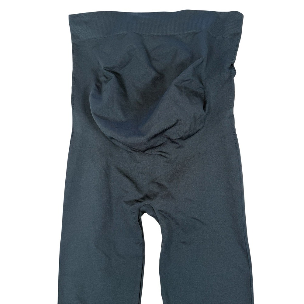Blanqi Everyday Maternity Belly Support Leggings Womens Large Blue Gray Pull On